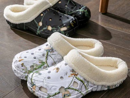 6404   男女树枝翻毛棉拖鞋36-47