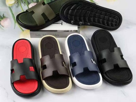 6402  男款双色工字一字拖40-45