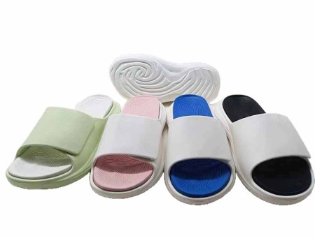 6408 双色贴合情侣一字拖 36-45