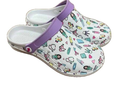 6429  印花洞洞鞋男女36-45