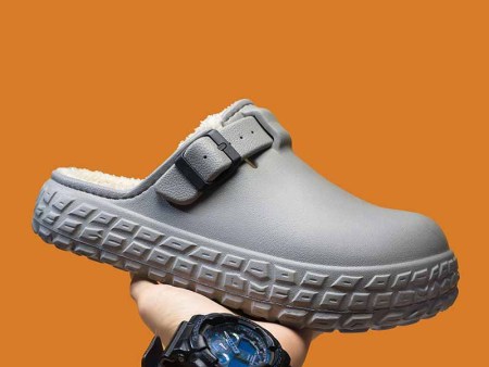 6430  轮胎印厚底包头棉拖男女36-45