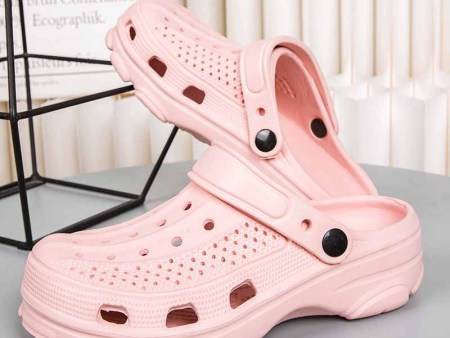 6433   男女厚底增高洞洞鞋36-47