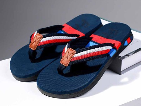 6459 三色织带人字拖男39-45