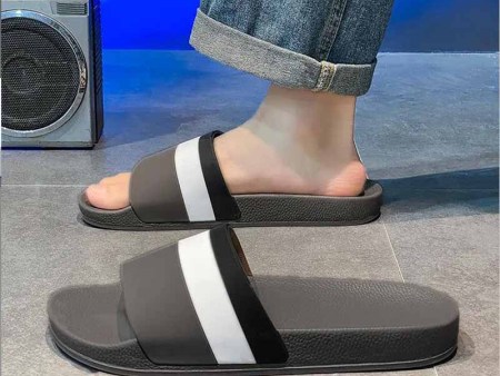 6455 大码男女三色条一字拖36-47
