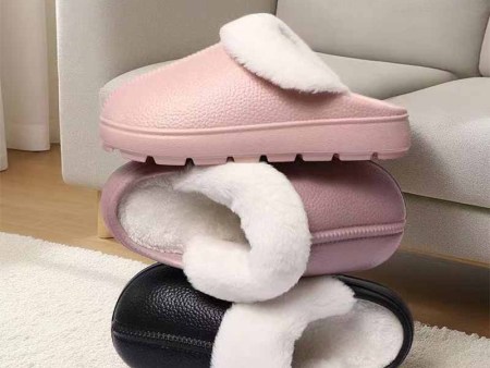 6448   翻毛中分棉拖鞋女35-40