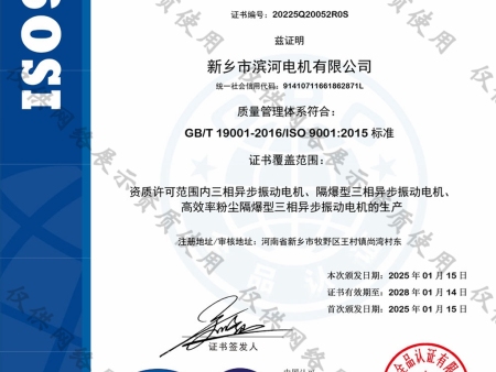 ISO9001认证-证书中文Q带标