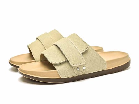 6452 描漆魔术扣一字拖男女37-44