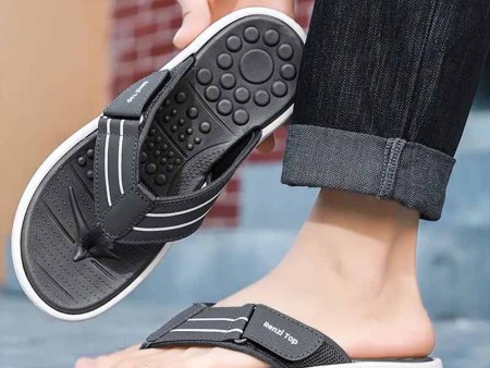 6464 魔术扣男士按摩人字拖40-45