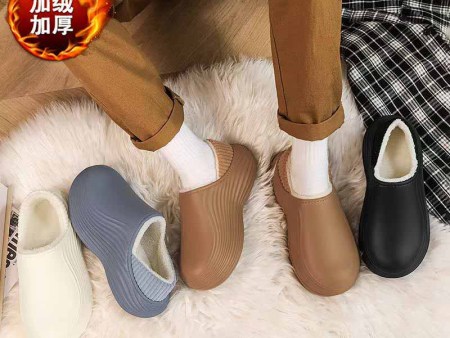 6467 厚底波浪纹棉鞋两穿男款40-45