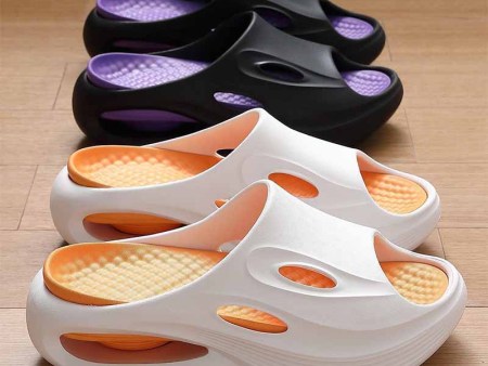 6454   情侣款运动气垫厚底一字拖36-45