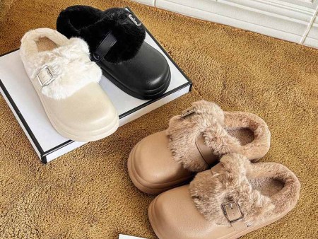 6469 树枝印刷情侣棉拖鞋36-45