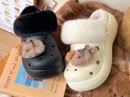 6510   小熊厚底大头棉鞋36-41