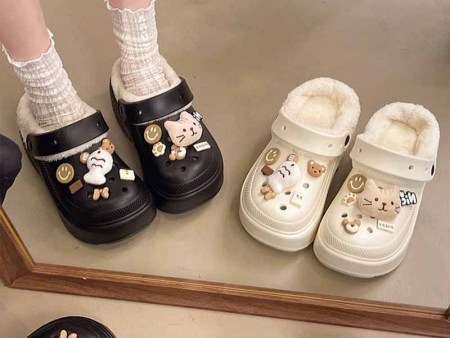 6505 小猫和鱼女款增高棉鞋36-41