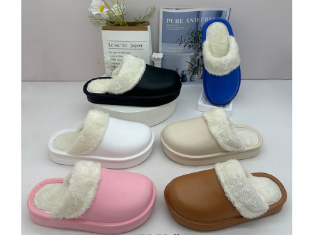 6555 单色包头棉拖鞋36-41