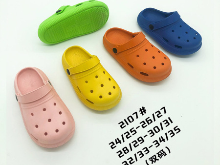 6560  儿童水转印洞洞鞋24-35