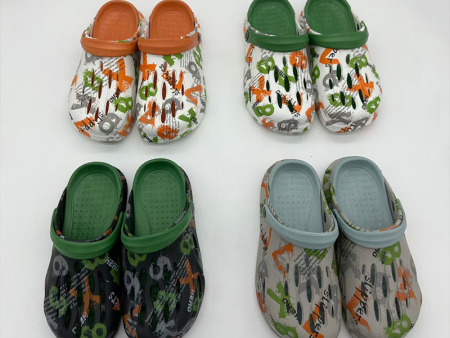 6558  水转印情侣洞洞鞋36-45