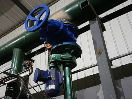 带压堵漏施工现场