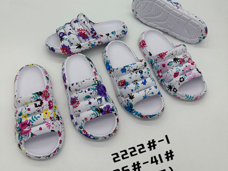 6577 男女水转印四条带一字拖36-45