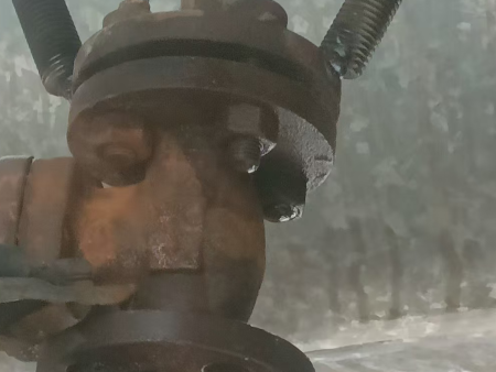 带压堵漏施工现场