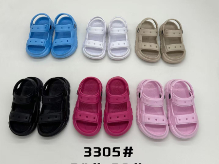 6570  儿童双排双带凉鞋男女 24-29