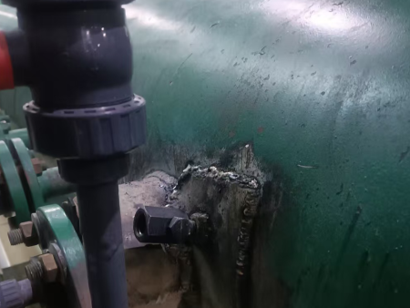 带压堵漏施工现场