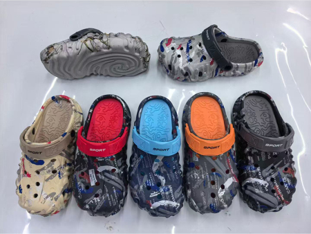 6564 男款指纹底洞洞鞋40-45