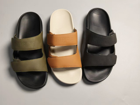 6587  双带魔术扣男款一字拖40-45