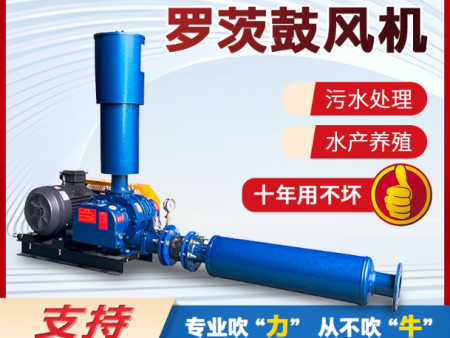 三叶罗茨鼓风机高压曝气水产养殖污水处理鱼塘增氧机鼓风机增氧机