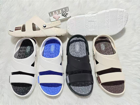 6615   双色按摩男士凉鞋40-45