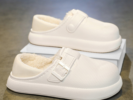 6603  简约踩屎感纽扣棉鞋36-45