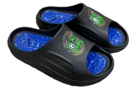 6634   男士帖字按摩漏水一字拖40-45