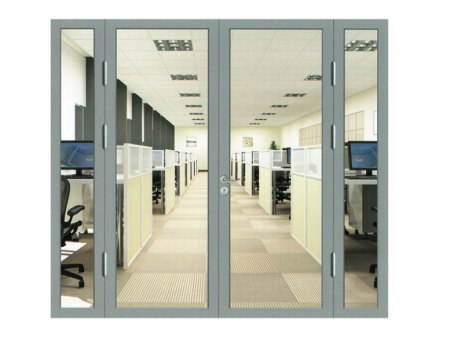 Fireproof glass door