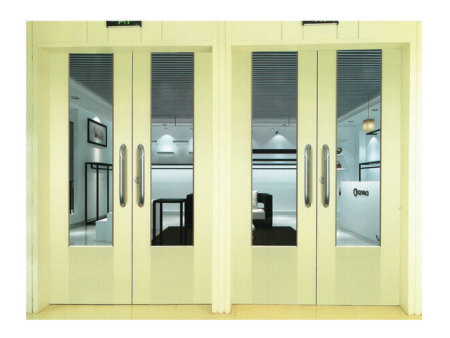 Fireproof glass door