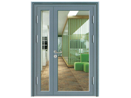 Fireproof glass door