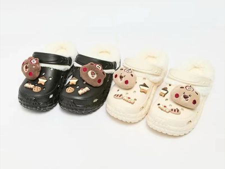 6678  毛绒苹果熊饰扣棉鞋女35-40