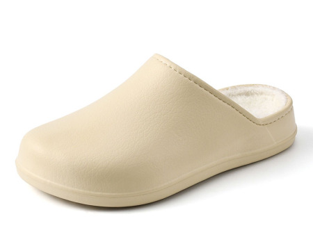 6728  情侣大码皮纹棉拖鞋36-47 