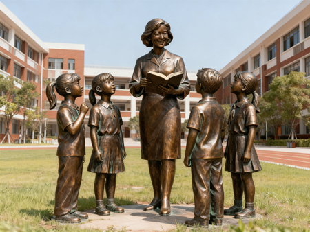 玻璃钢雕塑-小学校园雕塑