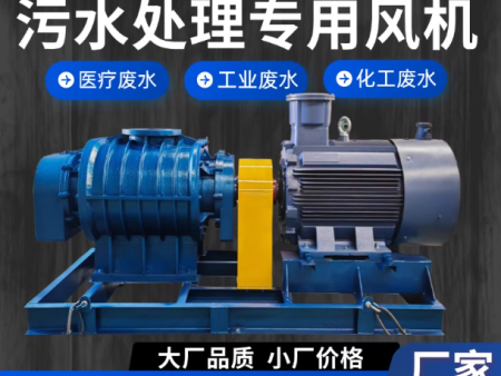 三叶罗茨风机正负压鱼塘曝气污水处理真空泵水产养殖