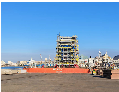 宝瀛航运“BIG DECK 1”号首航中东圆满成功