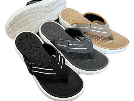 6754 魔术扣男款人字拖40-45