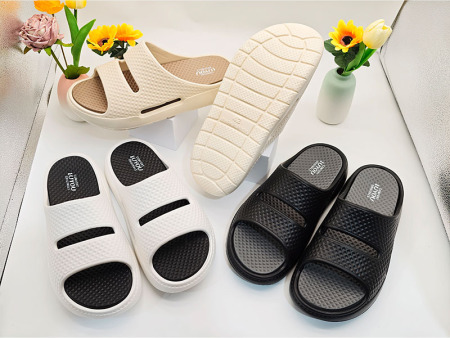 6768 双带双色厚底男款一字拖40-45