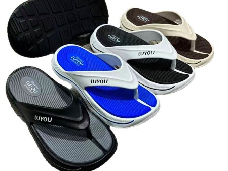 6782 双色人字拖男士40-45