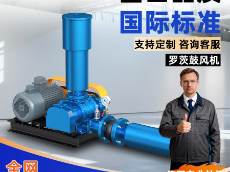 三叶罗茨风机增氧机鱼塘曝气高压大功率污水处理真空泵水产养殖