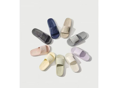 6811 男女厚底字母家居一字拖36-45