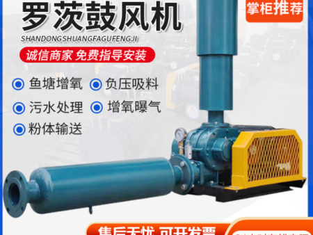 三叶罗茨鼓风机增氧机污水池曝气变频罗茨风机水产增氧高压鼓风机