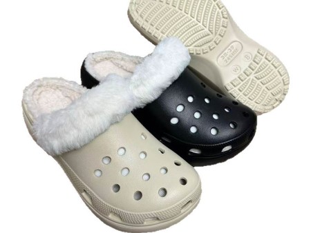 6816 女款纯色厚底棉鞋34-41