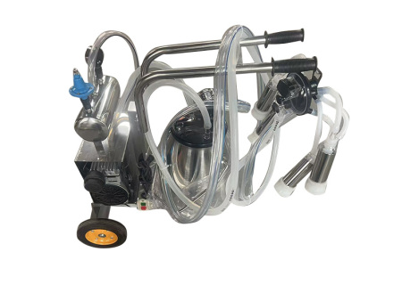 Maintenance free, oil-free, silent pulsating milking machine