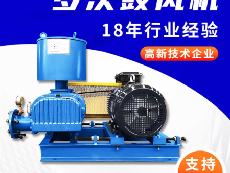 三叶罗茨鼓风机增氧泵水产养殖污水处理源头厂家气力输送鼓风机