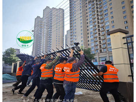 方管铁艺大门厂家安装现场