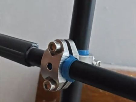 不锈钢十字交叉陈列架专用管卡